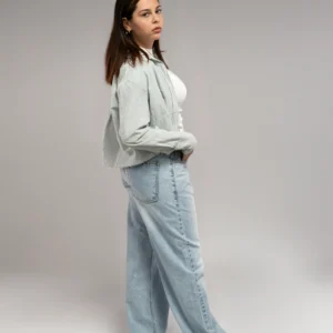 Comfort wide Leg high west blue ice