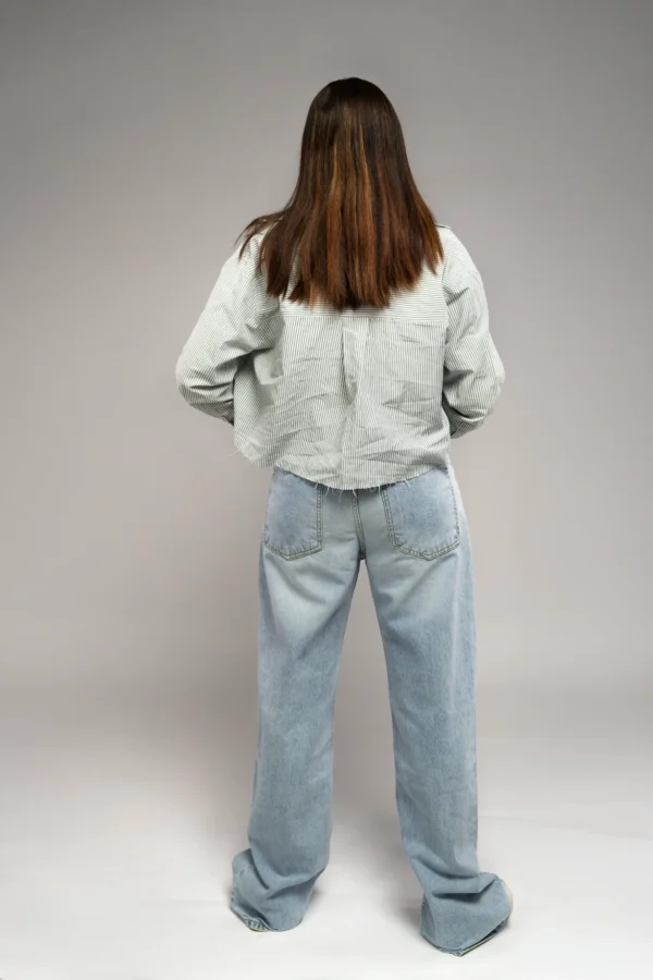 Comfort wide Leg high west blue ice - Image 3