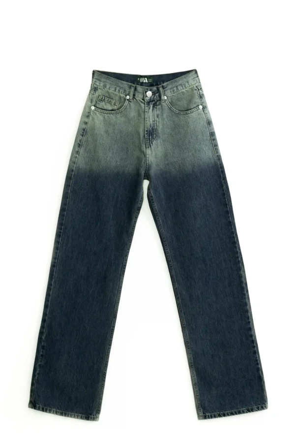 Comfort wide Leg high west blue dirty beige - Image 5