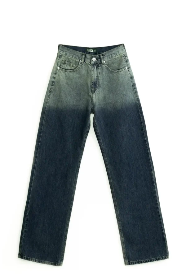 Comfort wide Leg high west blue dirty beige - Image 4