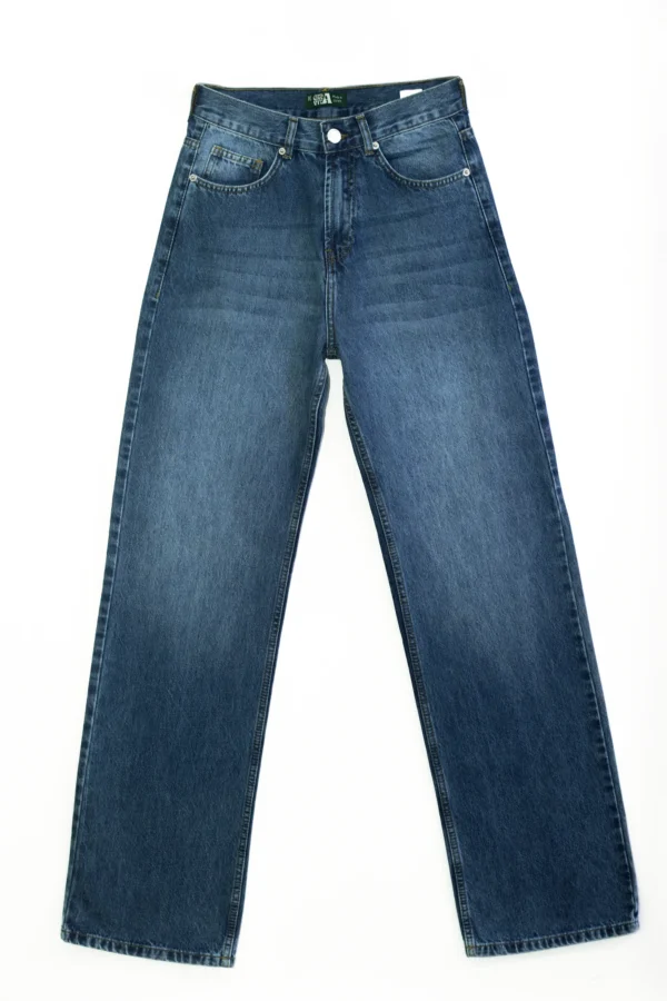 Comfort wide Leg high west Washed blue - Image 4