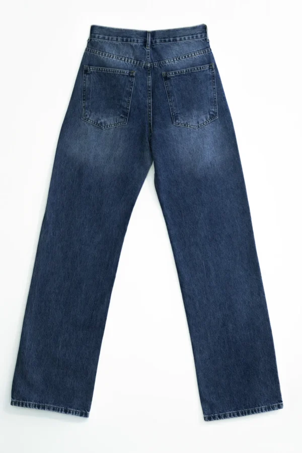Comfort wide Leg high west Washed blue - Image 4