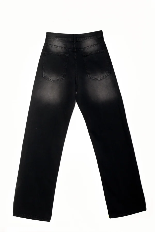 Comfort wide Leg high west Washed black gray - Image 5