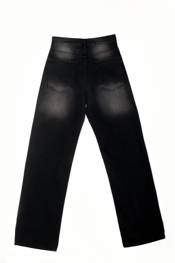 Comfort wide Leg high west Washed black gray - Image 4