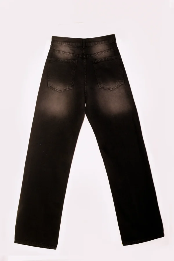 Comfort wide Leg high west black dirty oxhedas - Image 4